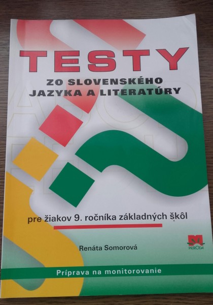 Testy zo slovenského jazyka a literatúry