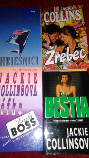 4x COLLINSOVÁ Jackie--CENA:všetky 4 knihy spolu 5,8+poštovné