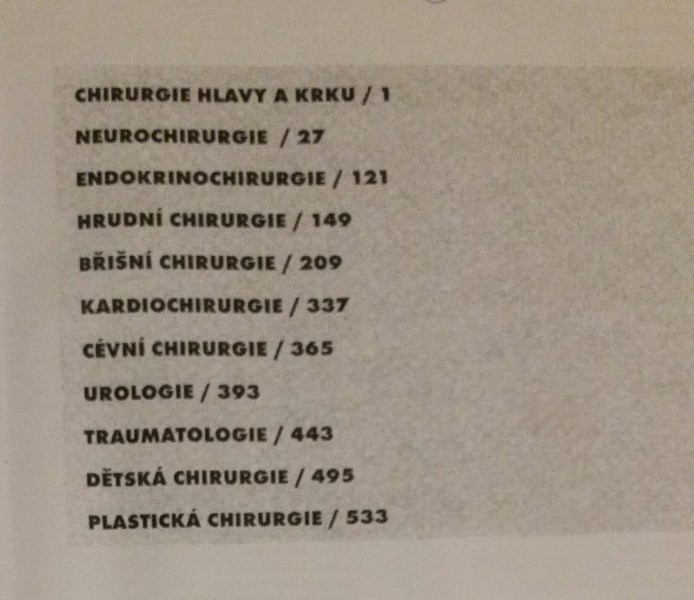 Speciální chirurgie 