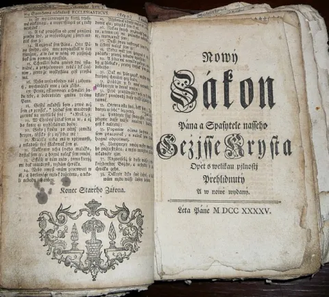 BIBLIA SACRA-Hallská Bible z roku 1745