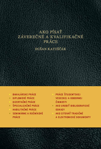 Ako napísať a úspešne obhájiť diplomovú prácu