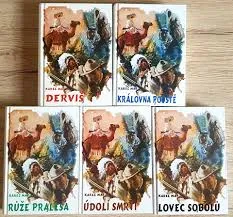 Karel May Třemi díly sveta 1-5 ilustrácie Zdenek Burian 