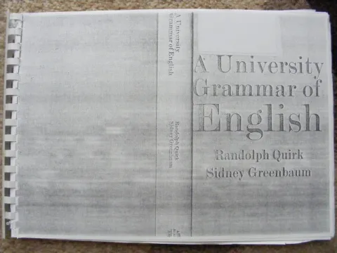 A University Grammar of English