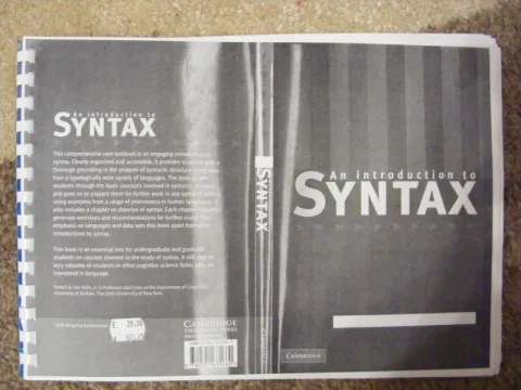 An Introduction to Syntax