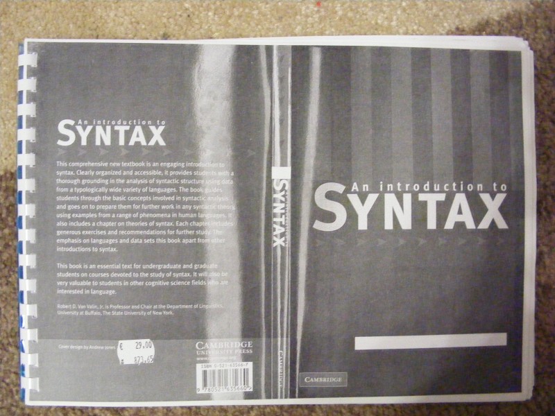 An Introduction to Syntax