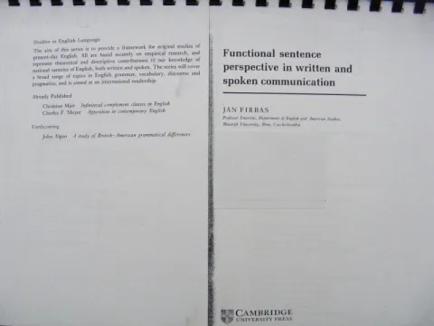Functional sentence perspective