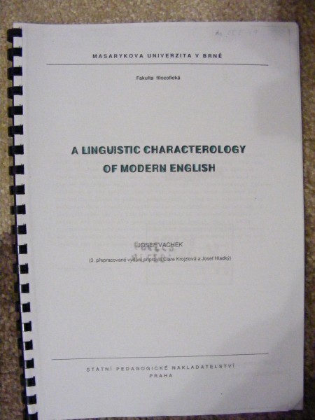 A Linguistic Characterology of Modern English