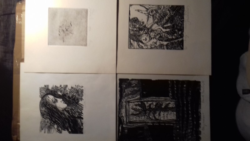 GRAFIKA 4X súčasní slovenskí umelci-Štanclová.Rumanský,Minarovič,Kiselová