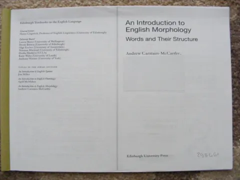 An Introduction to English Morphology