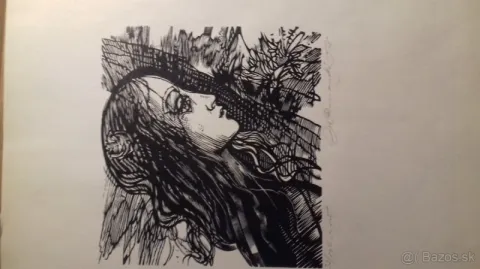 GRAFIKA 4X súčasní slovenskí umelci-Štanclová.Rumanský.Mina — fotka 4