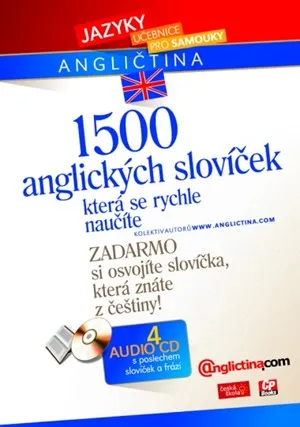 1500 anglických slovíček + 4 CD   + BONUS!!!  