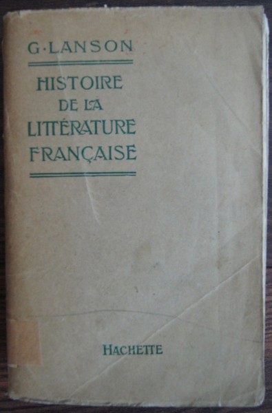 Histoire de la littérature Francaise