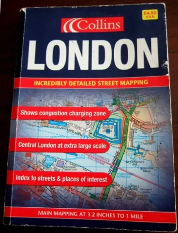 London - podrobná mapa s popismi