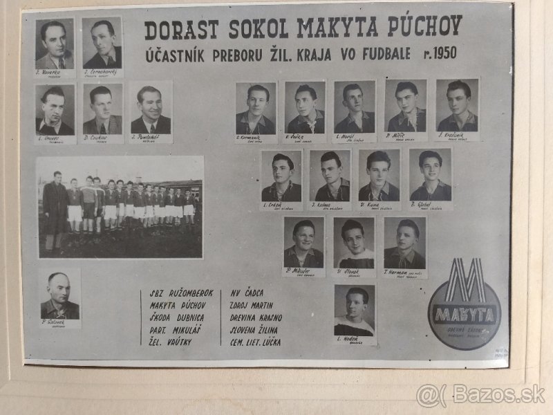 Foto-tablo DORAST SOKOL MAKYTA PÚCHOV z roku 1950