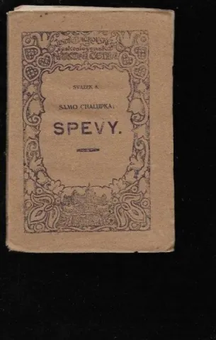 Samo chalupka: Spevy 