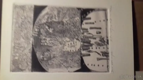 GRAFIKA 4X + 3X súčasní slov. umelci-Štanclová.Rumanský.Minar — fotka 2