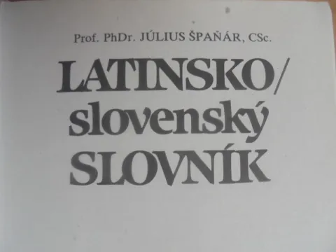 LATINSKOslovenský/SLOVENSKO latinský slovník — fotka 2