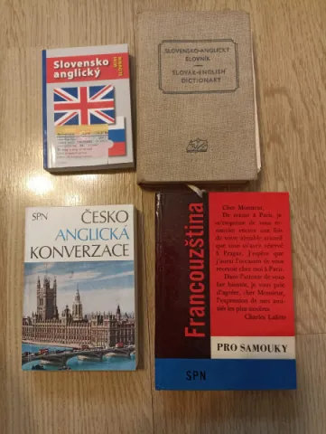 slovniky,ucebnice Aj, Frj