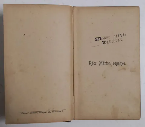 GAÁL MÓZES - Rács Márton regénye 1905 — fotka 4