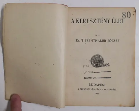 A keresztény élet 1922