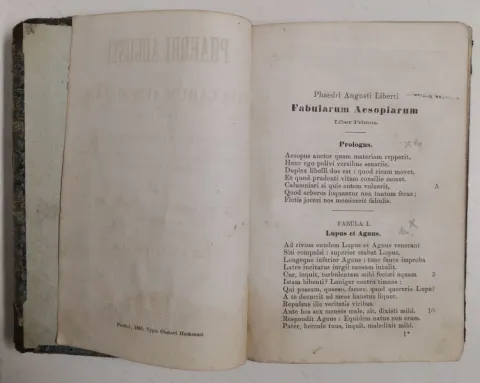 Phaedri Augusti liberti fabularum Aesopiarum Libri V. 1865 — fotka 2