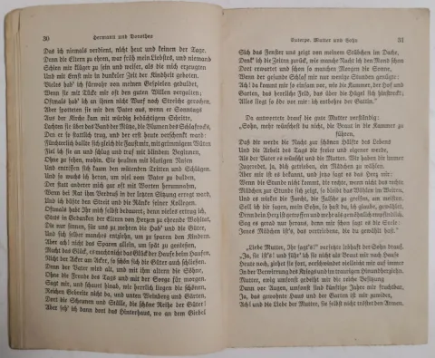 Hermann und Dorothea Goethe Reclam 1936 — fotka 5