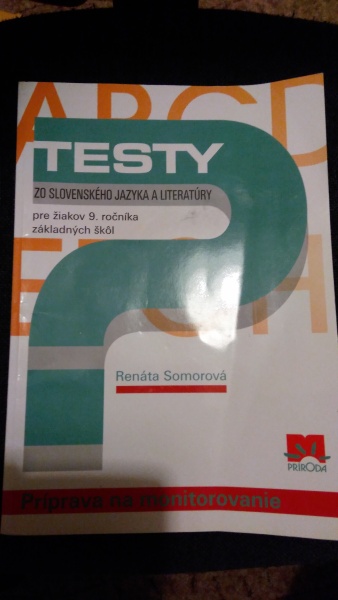 Testy zo slovenského jazyka a literatúry